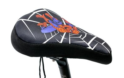 Накладка на дитяче Сідло велосипедне Spider Man з гелевим наповнювачем 200 * 150mm чорно-червоний (чорно-червоний) SAD-475 фото