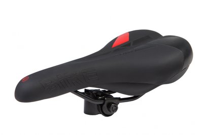 Сідло велосипедне спортивне CPO 2032 280*160 мм чорний з червоним (чорний з червоним) SAD-502 фото